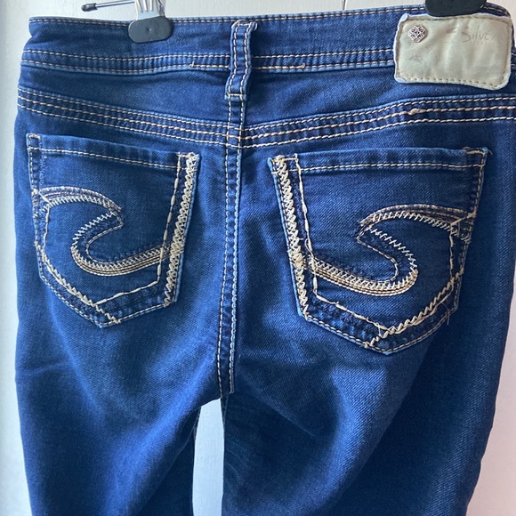 Silver Suki Joga Jeans W28/L31 - Picture 3 of 9
